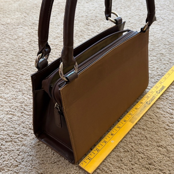 Niche classic handbag brown purse base and 3 interchangeable shell covers - Picture 3 of 17